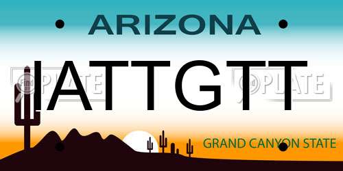 IATTGTT Arizona License Plate