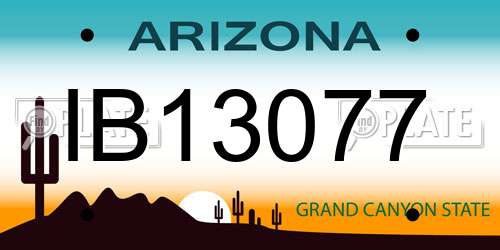 IB13077 Arizona License Plate