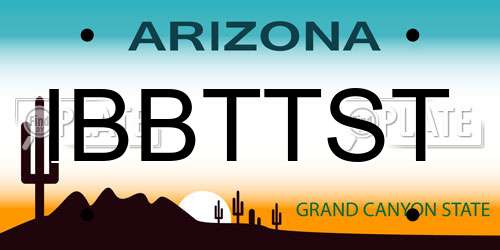 IBBTTST Arizona License Plate