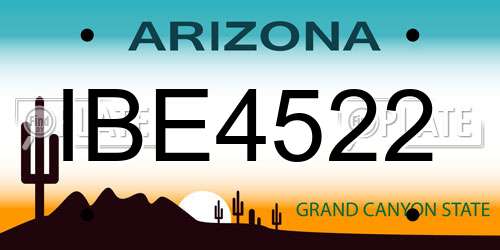 IBE4522 Arizona License Plate