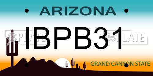 IBPB31 Arizona License Plate