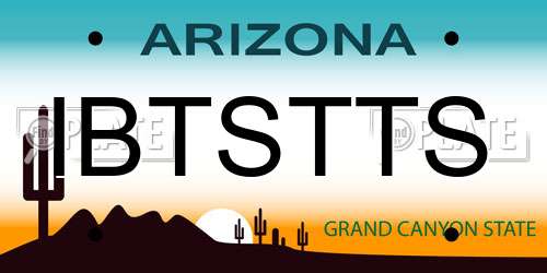 IBTSTTS Arizona License Plate