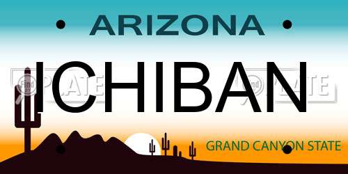 ICHIBAN Arizona License Plate