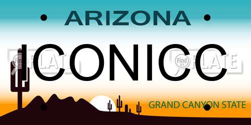 ICONICC Arizona License Plate