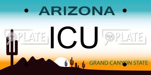 ICU Arizona License Plate