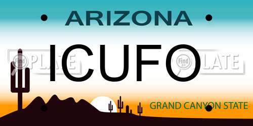 ICUFO Arizona License Plate