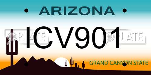 ICV901 Arizona License Plate