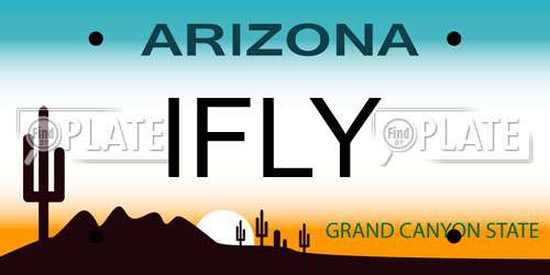 IFLY Arizona License Plate