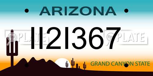 II2I367 Arizona License Plate