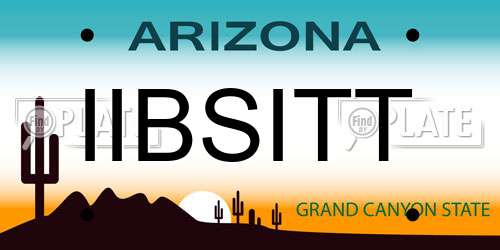 IIBSITT Arizona License Plate