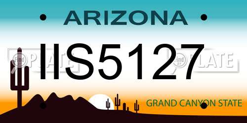 IIS5127 Arizona License Plate