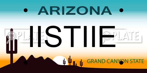 IISTIIE Arizona License Plate