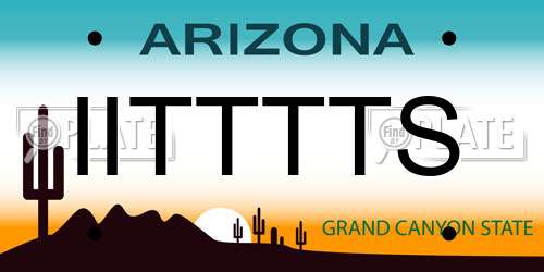 IITTTTS Arizona License Plate