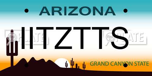IITZTTS Arizona License Plate
