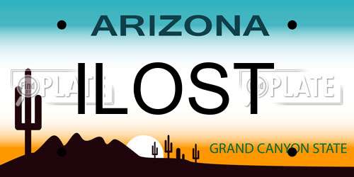 ILOST Arizona License Plate