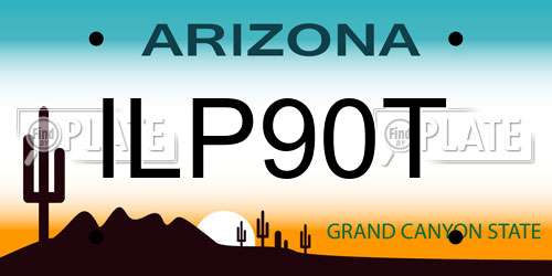 ILP90T Arizona License Plate