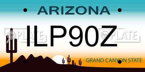 ILP90Z Arizona License Plate