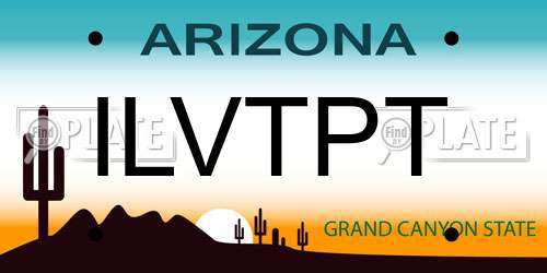 ILVTPT Arizona License Plate