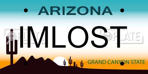 IMLOST Arizona License Plate