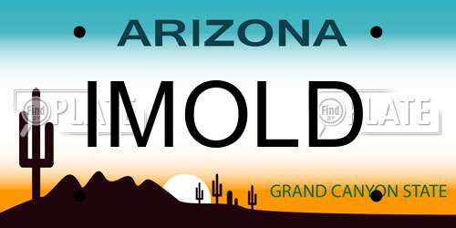 IMOLD Arizona License Plate
