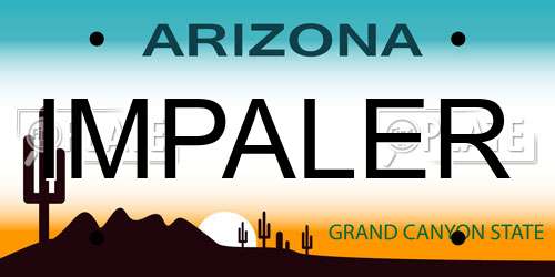 IMPALER Arizona License Plate