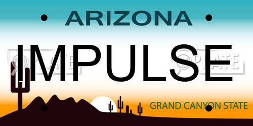 IMPULSE Arizona License Plate