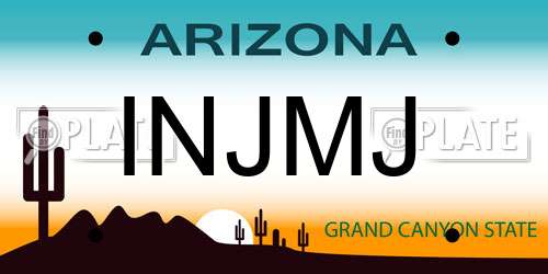 INJMJ Arizona License Plate