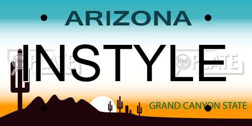 INSTYLE Arizona License Plate