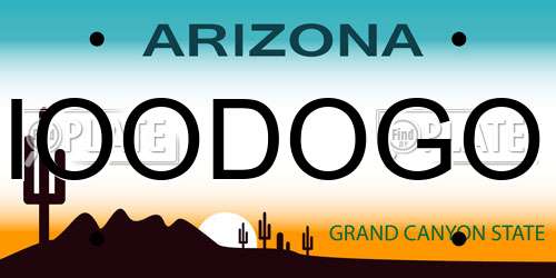 IOODOGO Arizona License Plate