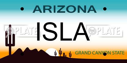ISLA Arizona License Plate