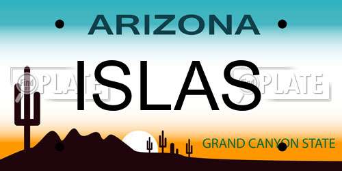 ISLAS Arizona License Plate