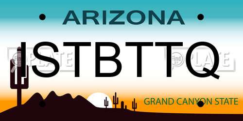 ISTBTTQ Arizona License Plate