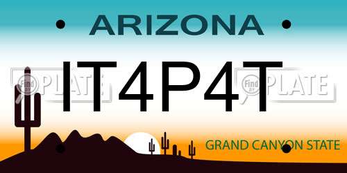 IT4P4T Arizona License Plate