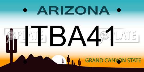 ITBA41 Arizona License Plate