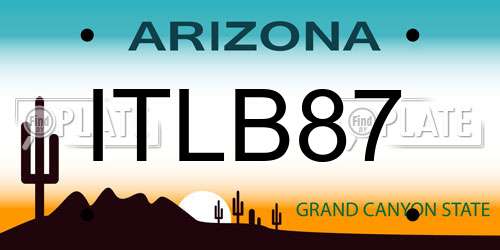 ITLB87 Arizona License Plate