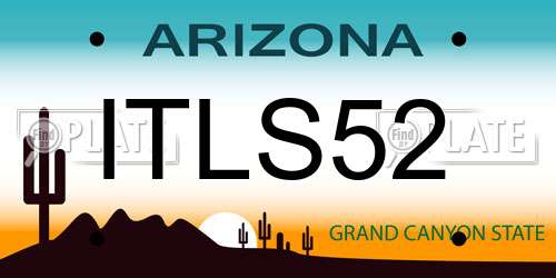 ITLS52 Arizona License Plate