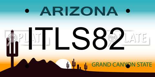 ITLS82 Arizona License Plate