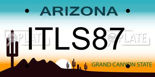 ITLS87 Arizona License Plate