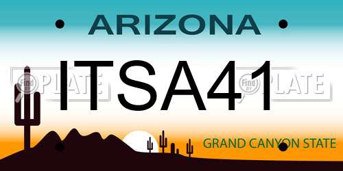 ITSA41 Arizona License Plate