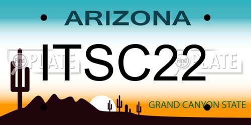 ITSC22 Arizona License Plate
