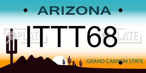 ITTT68 Arizona License Plate