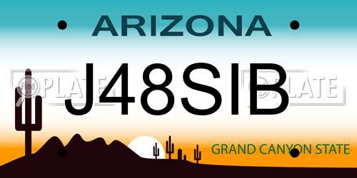 J48SIB Arizona License Plate