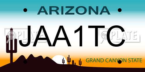 JAA1TC Arizona License Plate