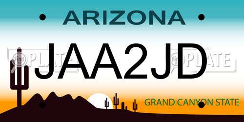 JAA2JD Arizona License Plate
