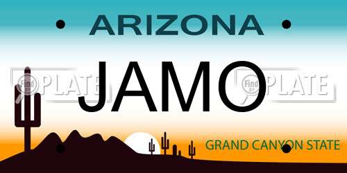 JAMO Arizona License Plate