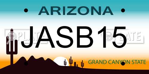 JASB15 Arizona License Plate