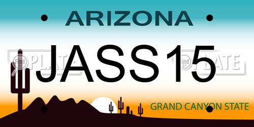 JASS15 Arizona License Plate