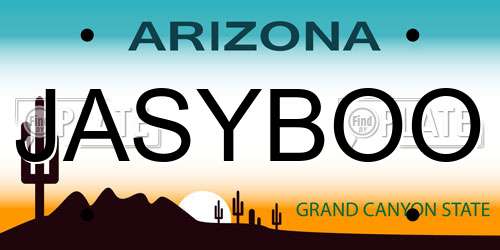 JASYBOO Arizona License Plate