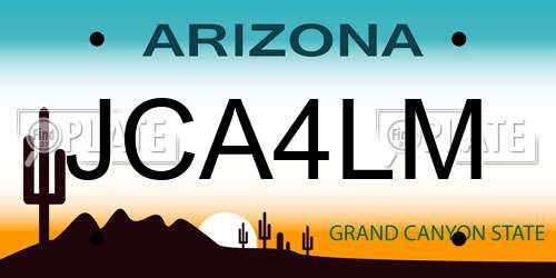 JCA4LM Arizona License Plate