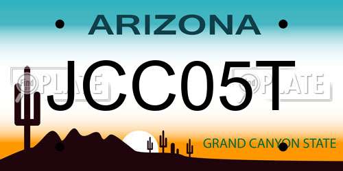 JCC05T Arizona License Plate